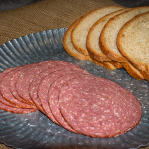 Salmon's Meat Products Sandwich Sliced Summer Sausage available at our retail store, online for shipping and in northeast Wisconsin grocery stores