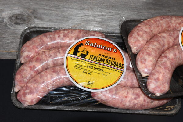 Salmon's Meat Products Fresh Italian Sausage available at our retail store, online for shipping and in northeast Wisconsin grocery stores
